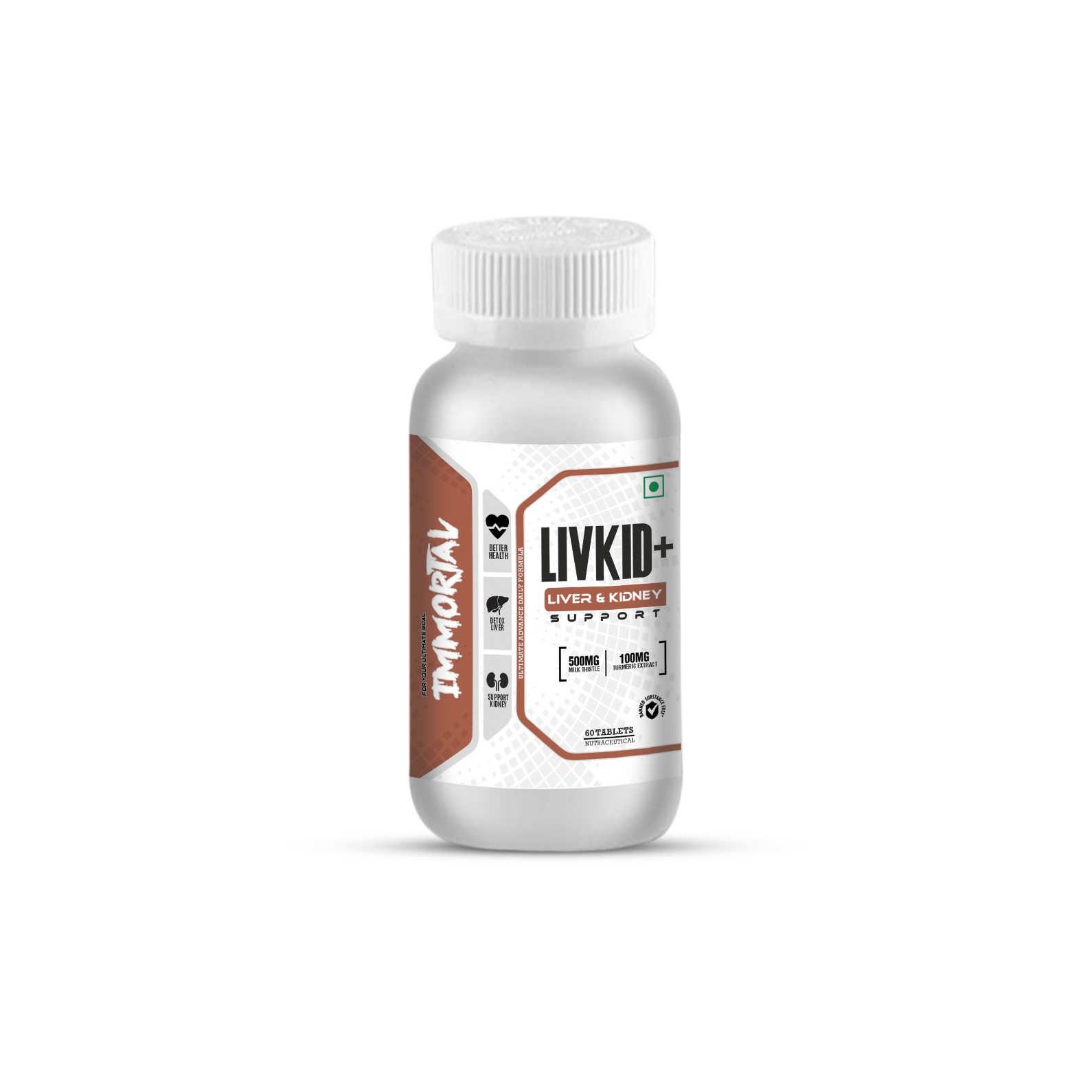 IMMORTAL LIVKID+ 60 Tablets- liver &amp;amp;amp; Kidney Support