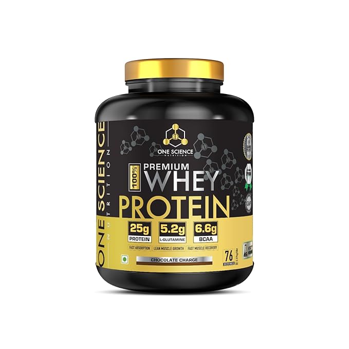 One Science Nutrition (OSN) Premium Whey Protein [Grass Fed Whey] - 25g Protein, 6.6g BCAA and 5.2 gms L-Glutamine | Refuels and Repairs Muscles (5 lbs, Chocolate Charge)