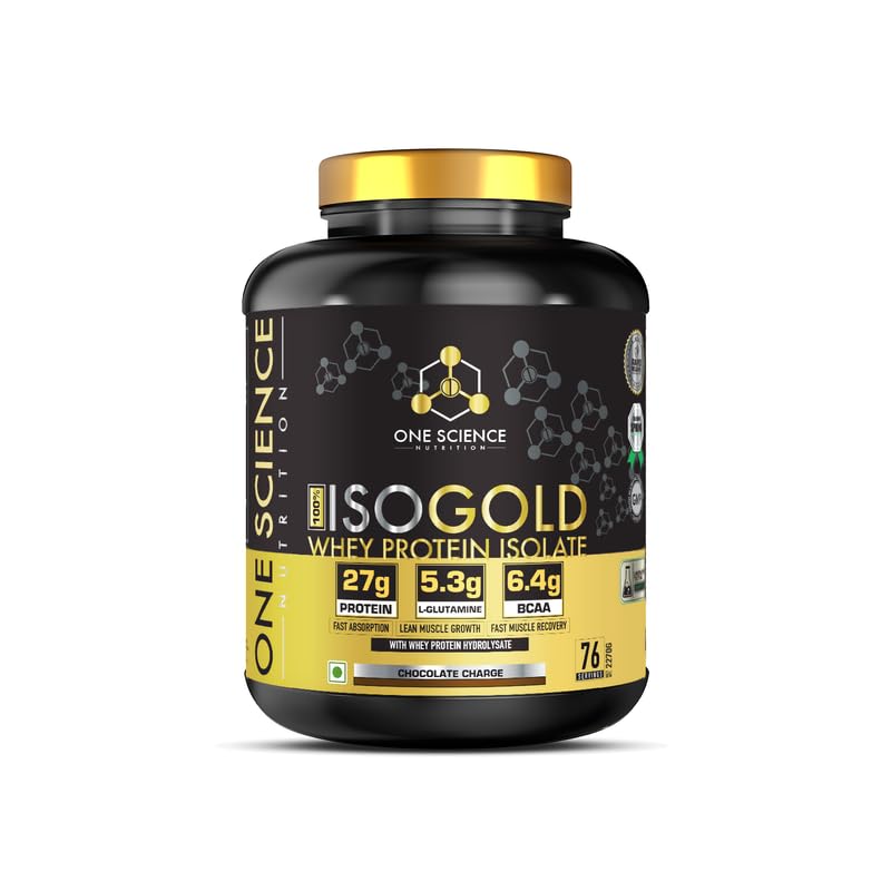 One Science Nutrition (OSN) 100% Iso Gold Whey Protein 5 lbs  27g Protein, 5.3g Glutamine, 6.4g BCAA - Chocolate Charge