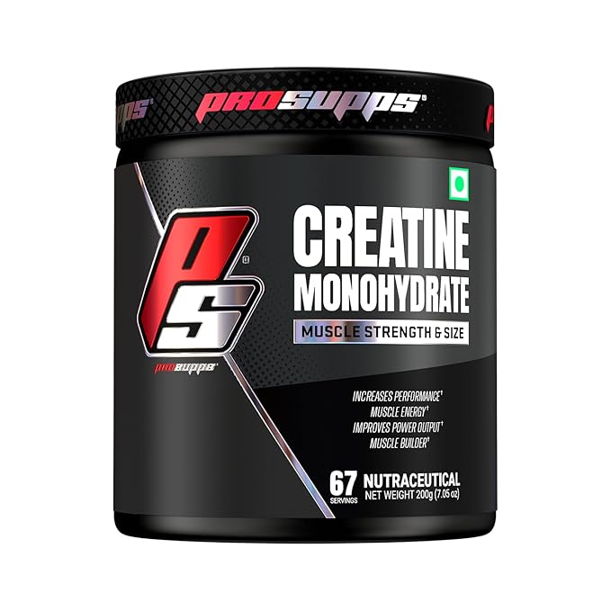 Creatine Monohydrate Pre workout Supplement | Pre Workout Powder for Muscle Strength and Size | Creatine for Performance, Energy, Power | Pre workout for Men and Women | Unflavoured, 200g